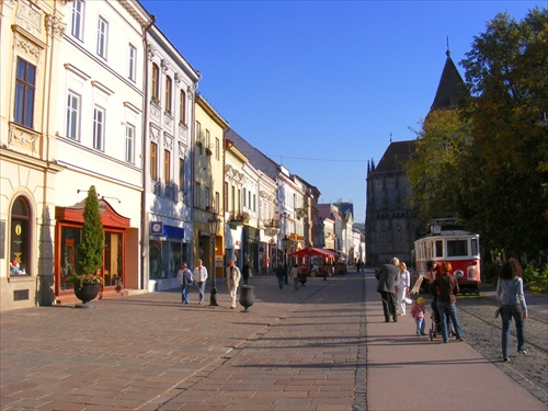 Septembrový deň na korze v Košiciach