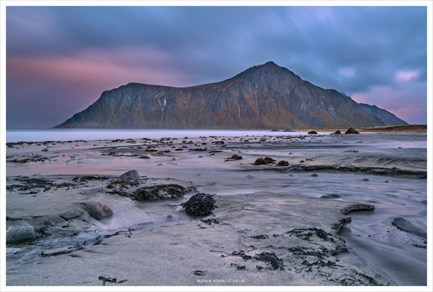 Flakstad Beach, Nórsko