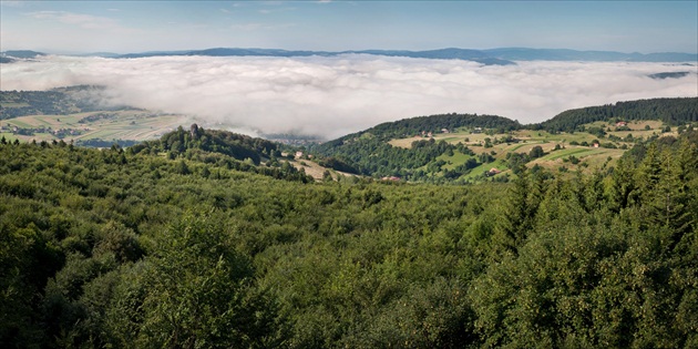 letná inverzia pod Poľanou