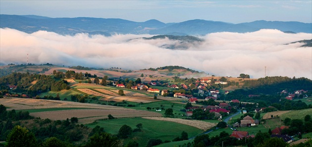 letná inverzia pod Poľanou