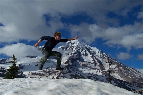 ja a Mt. Ranier, samospúšť č.6