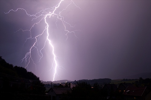 blesky nad Prievidzou