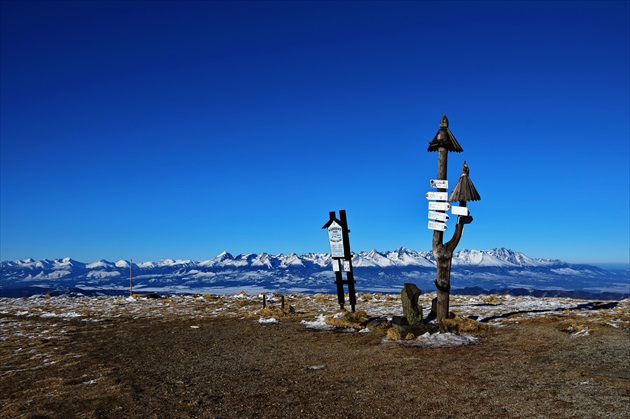 výhľad na Vysoké Tatry