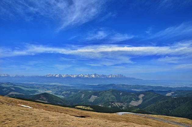 výhľad na Vysoké Tatry