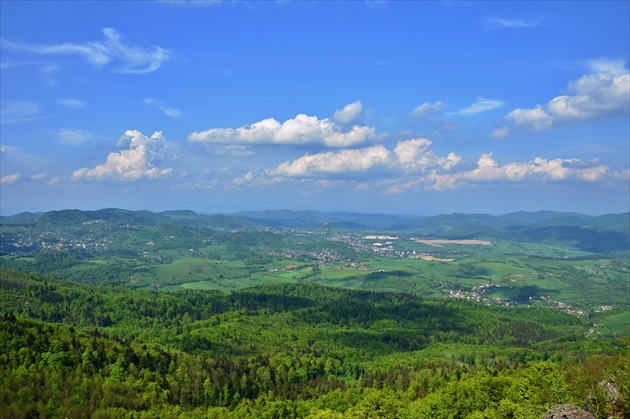 výhľad na Banskú Štiavnicu a okolie