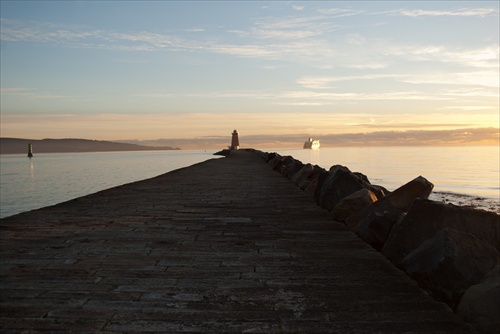 Poolbeg in sunrise