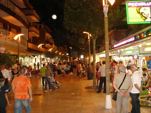 Lignano Sabbiadoro - pešia zóna