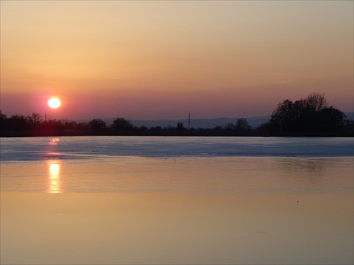 západ slnka nad Sĺňavou