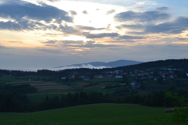 Poľana a Látky po západe slnka