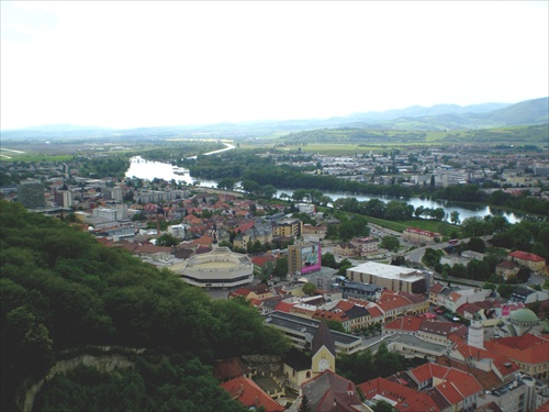 Trenčín z hradu