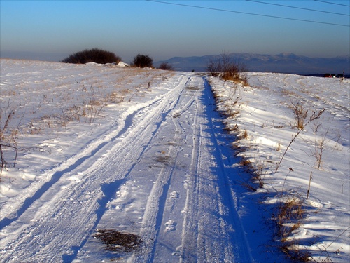 Šarišská vrchovina v zime 1