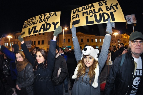 Protest v Banskej Bystrici