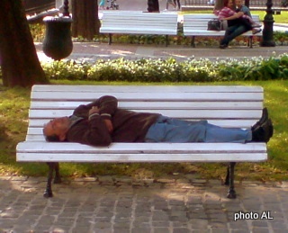 siesta homeless aj mestskej polície...!