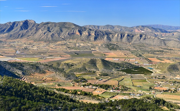 pohľad zo Sierra de Crevillent