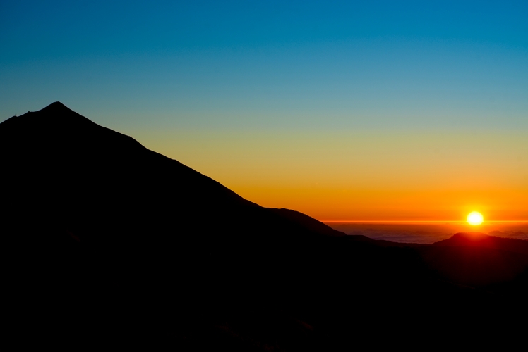 Západ Slnka a Teide