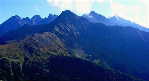 Vysoké Tatry zo Širokého sedla