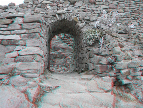 vchod do zrúcaniny 3D