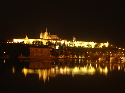 Prague at night