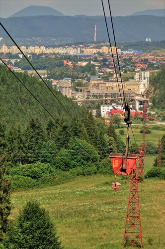 Nákladná lanová dráha do cementárne v Lietavskej Lúčke