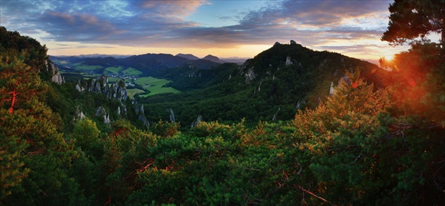 Večerné Súľovské skaly