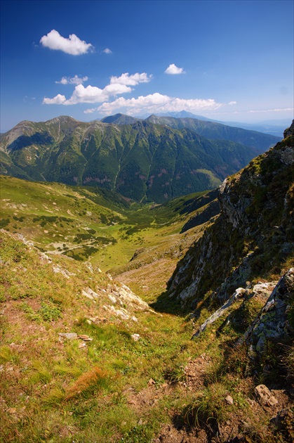 Pohľad do Jamníckej doliny z Baranca