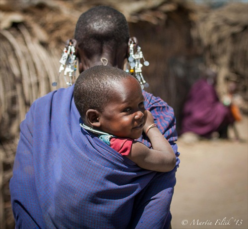 Masai mother with child