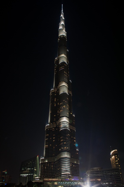 Burj Khalifa v noci