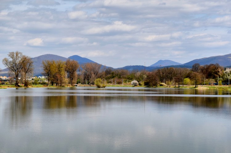 Krajina s rybníkom