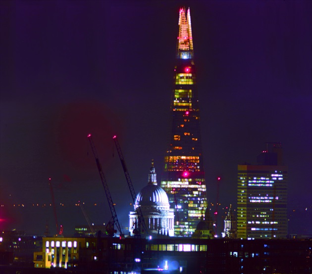 London Shard a St Paul Cathedral