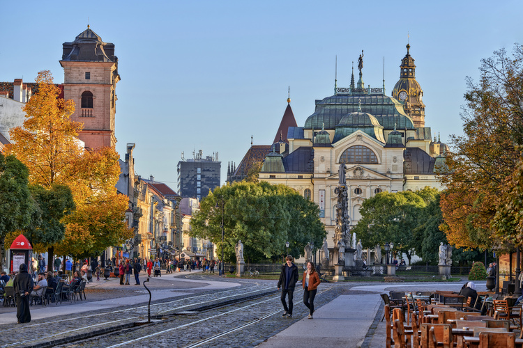 Košice, centrum.