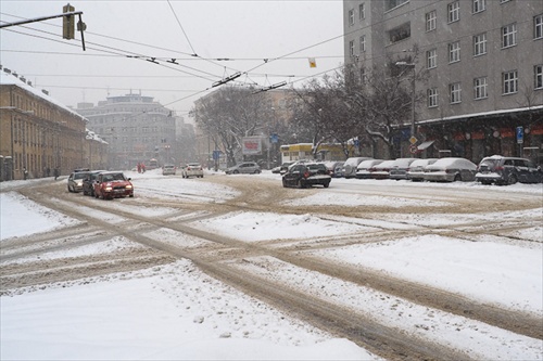 Zasnežená Bratislava 23.02.2009