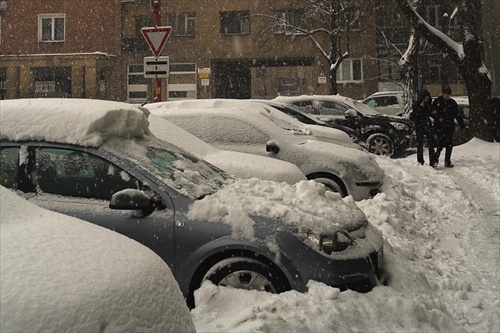 Zasnežená Bratislava 23.02.2009