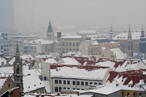 Zasnežená Bratislava 23.02.2009