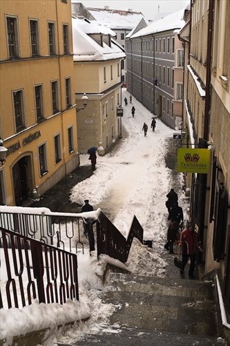 Zasnežená Bratislava 23.02.2009