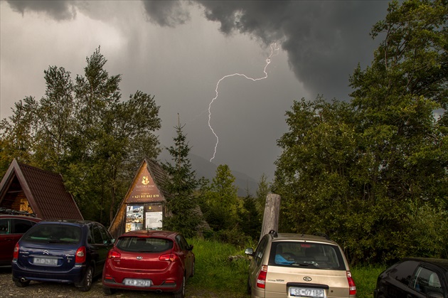 Búrka v Tatrách.