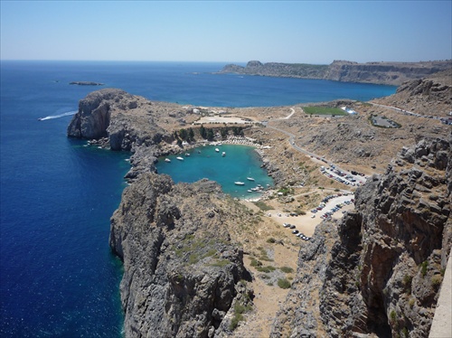 Rodos Lindos zátoka Sv. Pavla