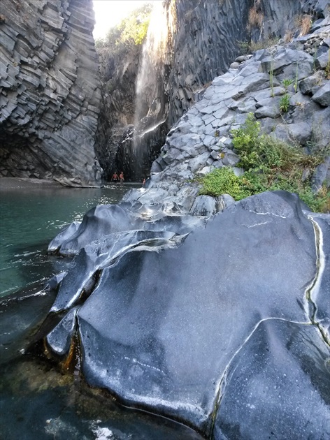 Údolie rieky Alcantara Sicilia