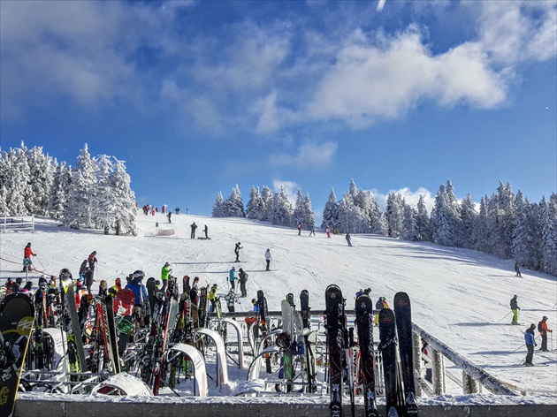 lyžiarska idylka..