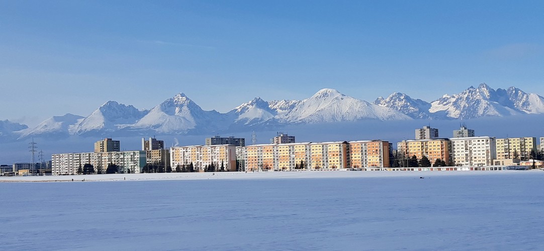 Januárový Poprad-Tatry.