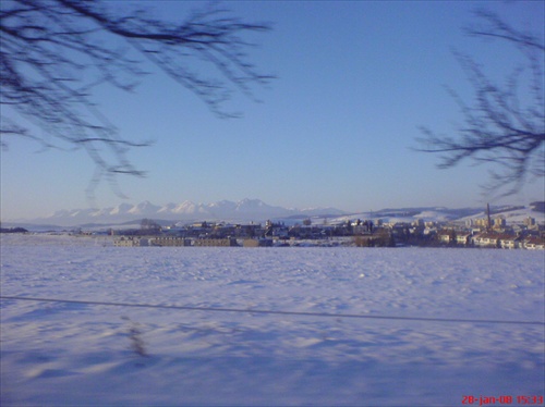 Tatry pohľad zo Spišskej