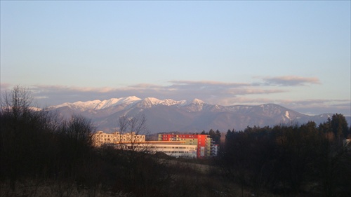 západ slnka nad žilinou