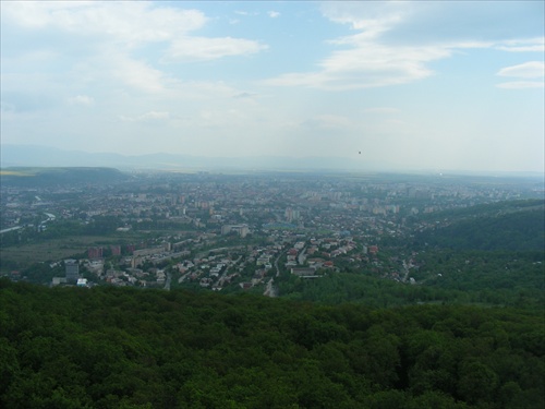 Z vyhliadkovej veže pri Košiciach