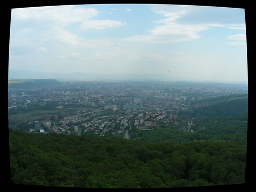 Z vyhliadkovej veže pri Košiciach