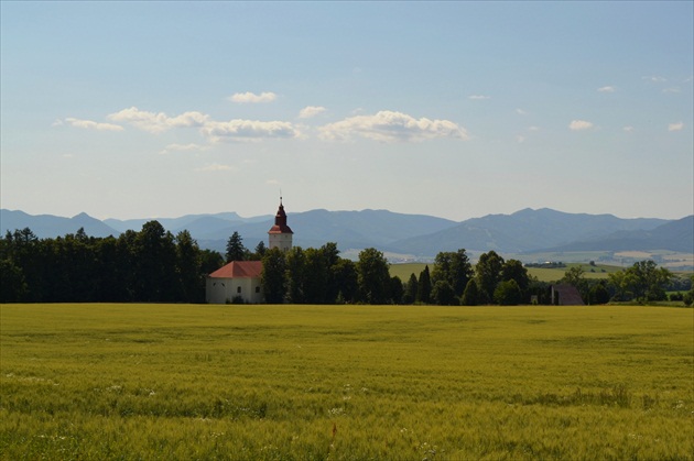 Lúka, kostol, Necpaly, Veľká Fatra