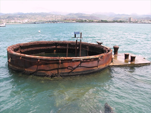 USS Arizona - zbytok delovej veže