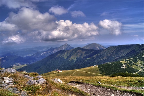 Horná stanica lanovky na Chleb.