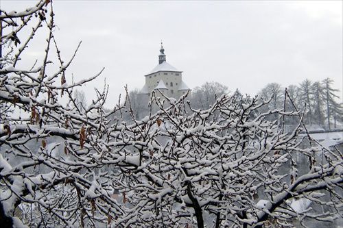 Štiavnica v bielom