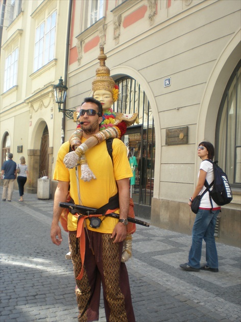 živá reklama-Praha