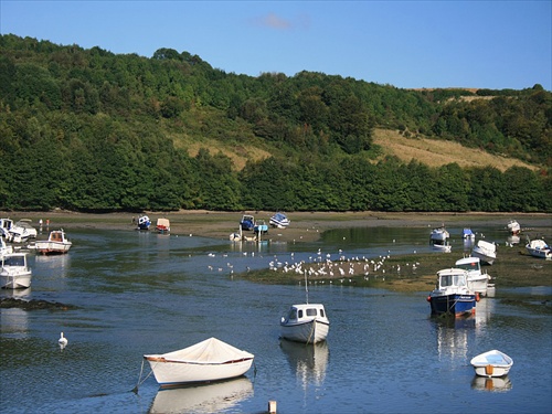 Cornwall- UK , rybarske mestečko Looe