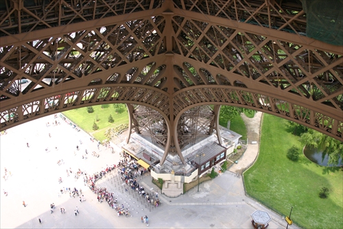 The construction of the Eiffel Tower